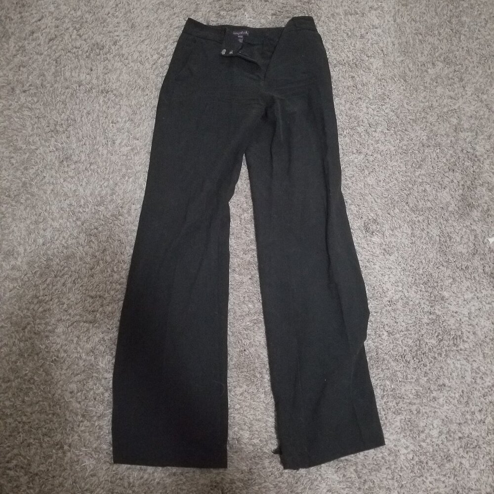 Good Condition Long Tall Sally tall black suit pants, size 4, 36" inseam